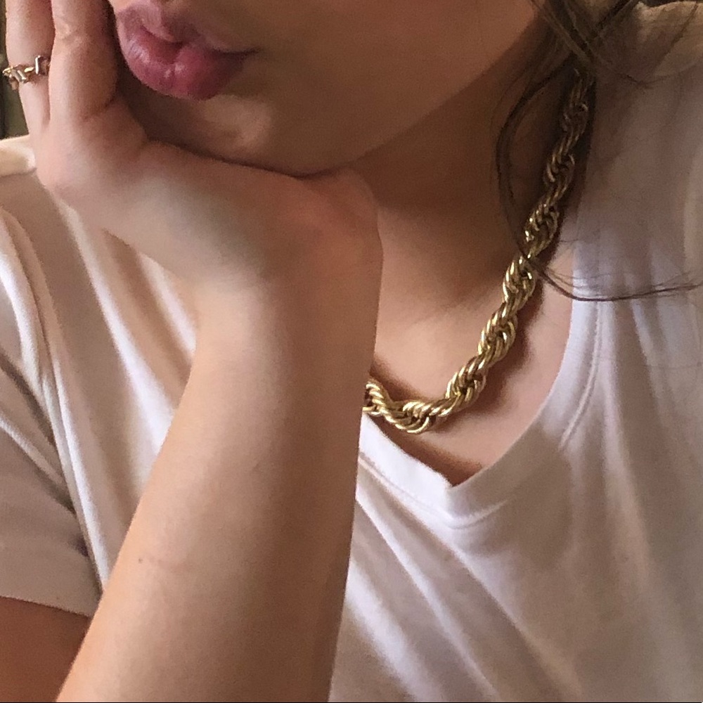 GOLD ROPE CHAIN NECKLACE✨ - Picture 4 of 5